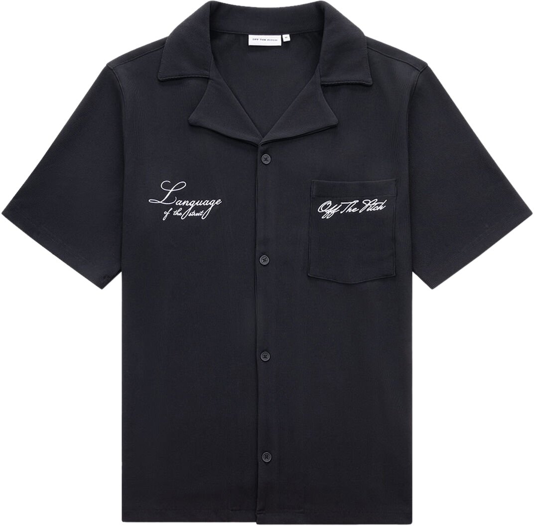 OFF THE PITCH OFF THE PITCH Double Script Shirt Zwart