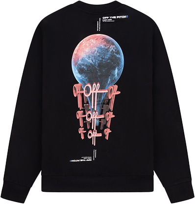 OFF THE PITCH OFF THE PITCH World Crewneck Zwart