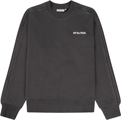 OFF THE PITCH OFF THE PITCH Raw Edge Panel Crew Grijs