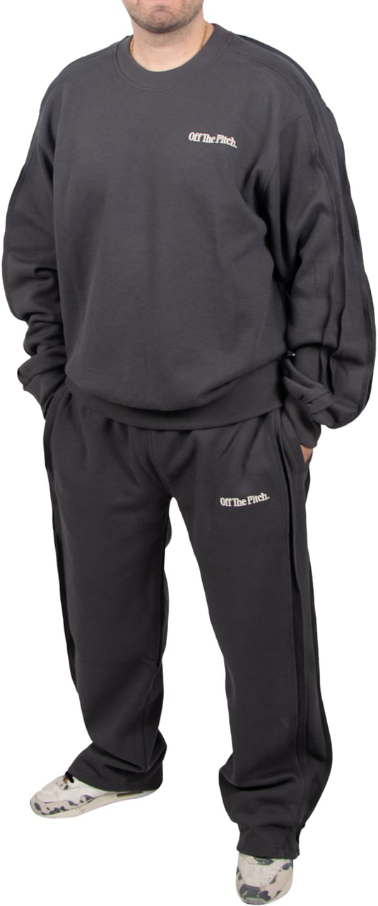 OFF THE PITCH OFF THE PITCH Raw Edge Panel Crew Grijs