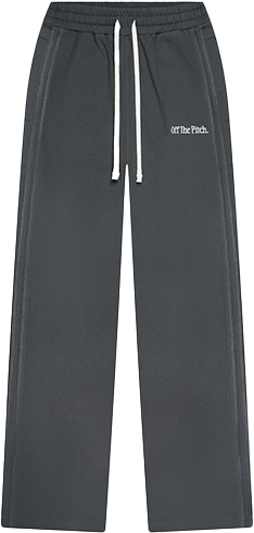 OFF THE PITCH OFF THE PITCH Raw Edge Panel Pants Grijs