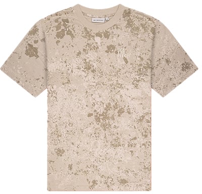 OFF THE PITCH Blotch loose Fit Tee Beige