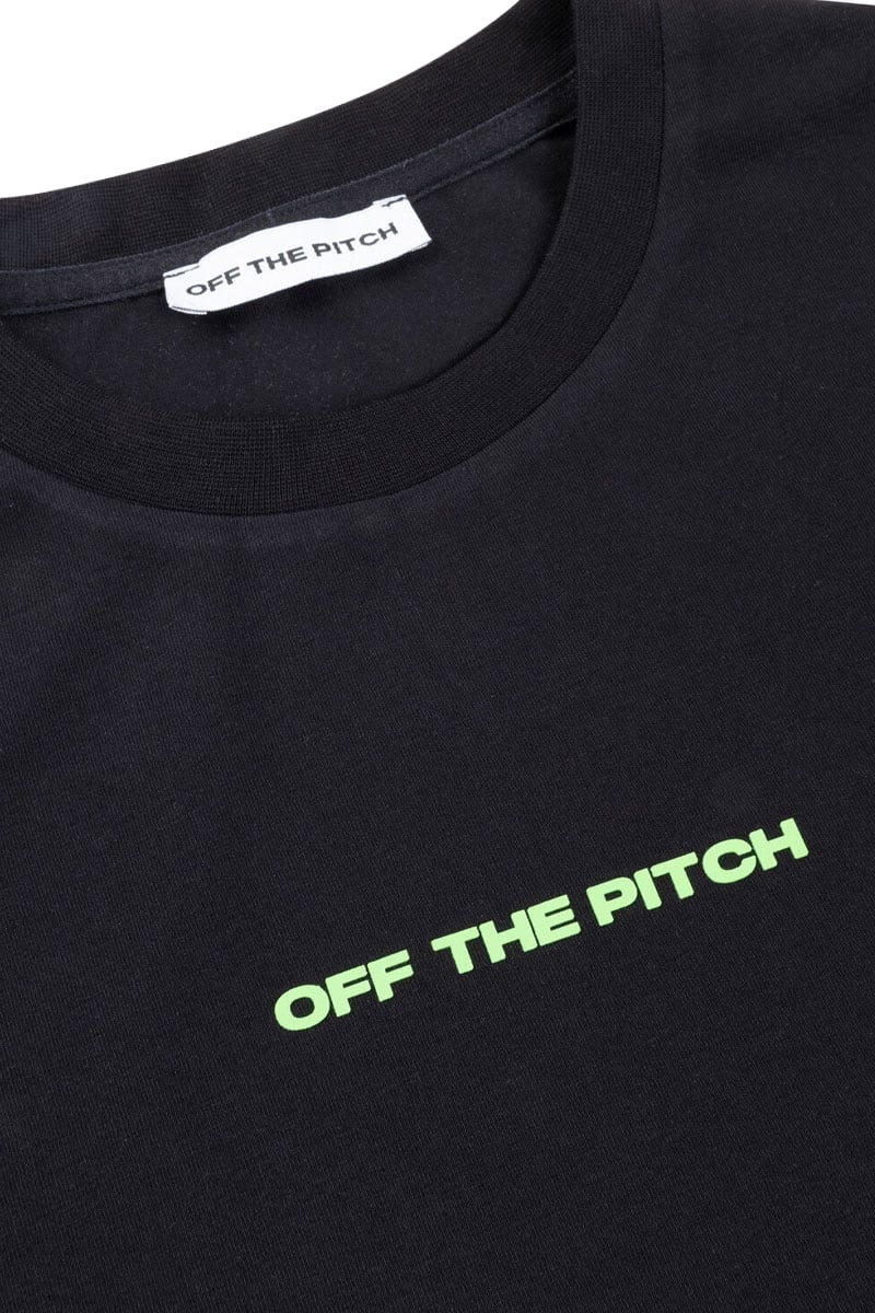 OFF THE PITCH Duplicate Slim Fit Tee Zwart