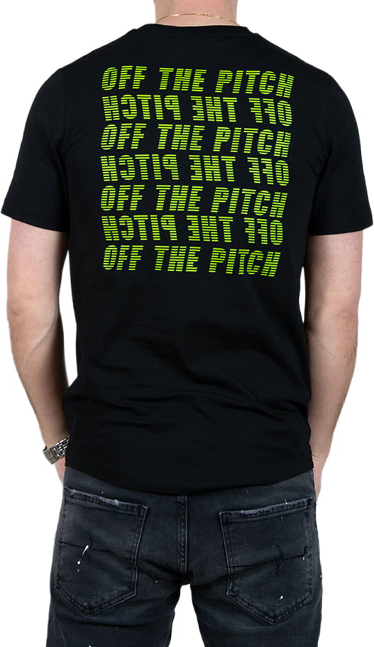 OFF THE PITCH Duplicate Slim Fit Tee Zwart