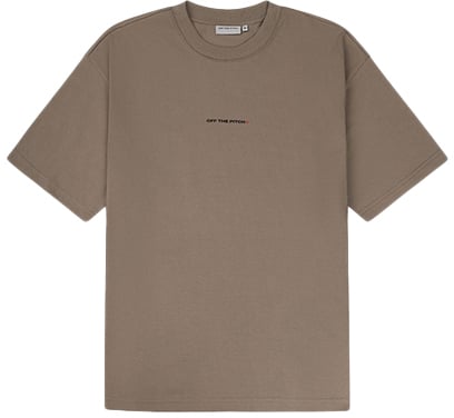 OFF THE PITCH Fragile World Loose Fit Tee Beige