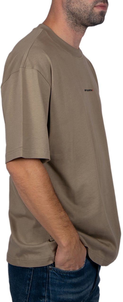 OFF THE PITCH Fragile World Loose Fit Tee Beige