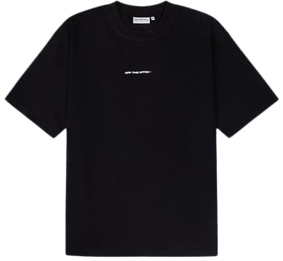 OFF THE PITCH Fragile World Loose Fit Tee Zwart