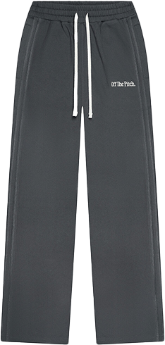 OFF THE PITCH OFF THE PITCH Raw Edge Panel Pants Grijs