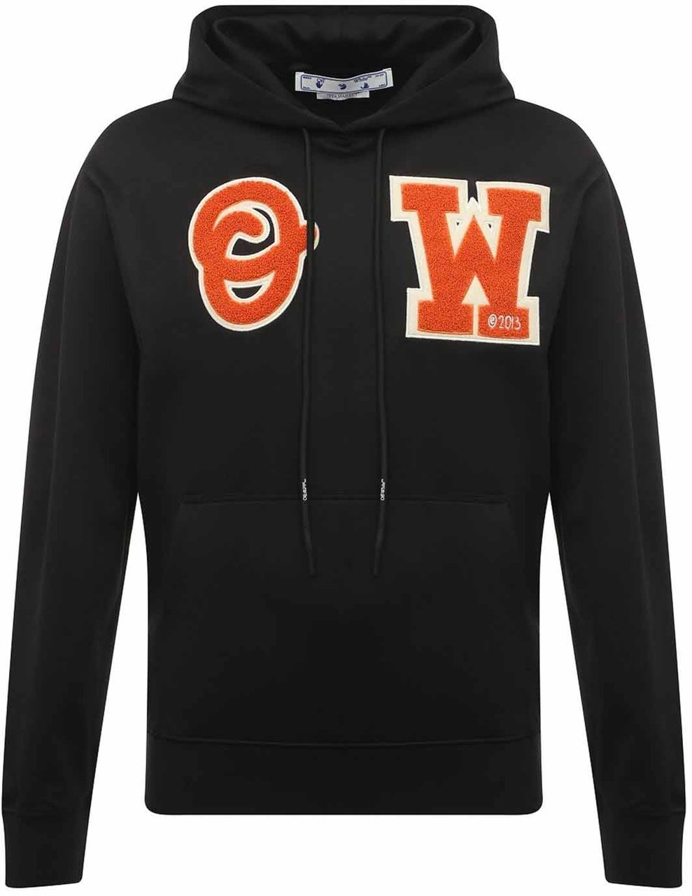 OFF-WHITE Off-White Hooded Logo Sweatshirt Zwart