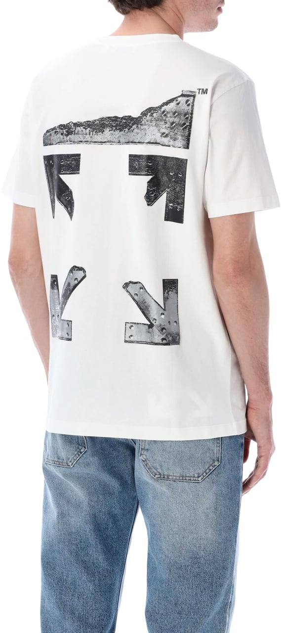 OFF-WHITE Metal Arrow Slim Tee Bianco Wit