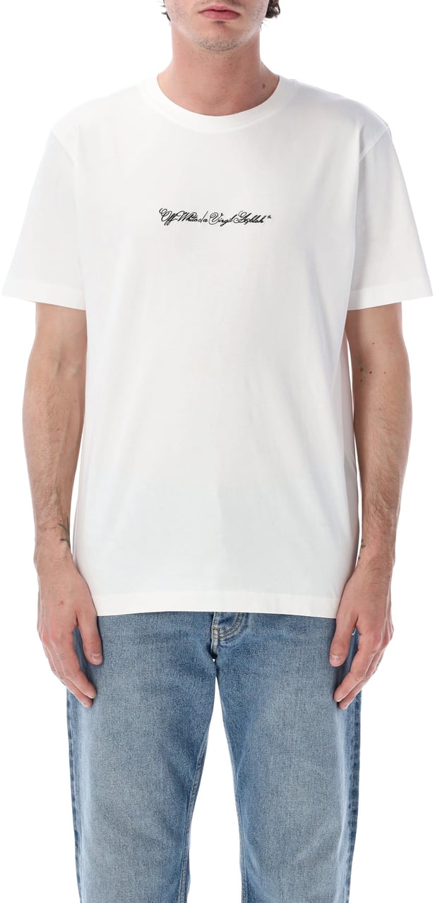 OFF-WHITE Script Arrow Slim Tee Bianco Wit
