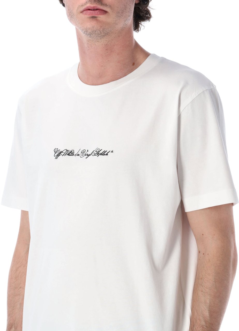 OFF-WHITE Script Arrow Slim Tee Bianco Wit