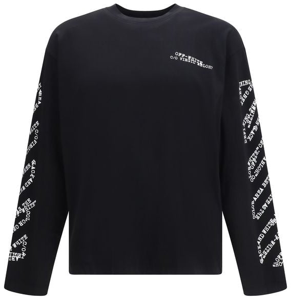 Off-White Black Cotton Sportswear Zwart