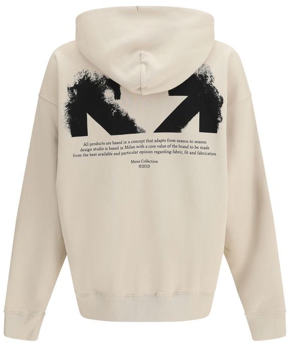 Off-White Beige Cotton Sweatshirt Beige