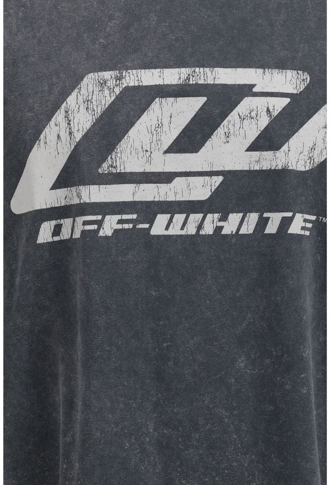 Off-White Gray Cotton Sportswear Wit