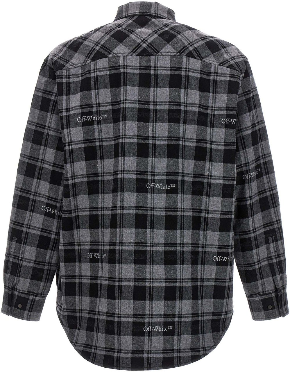 Off-White Gray Cotton Shell Jacket Grijs