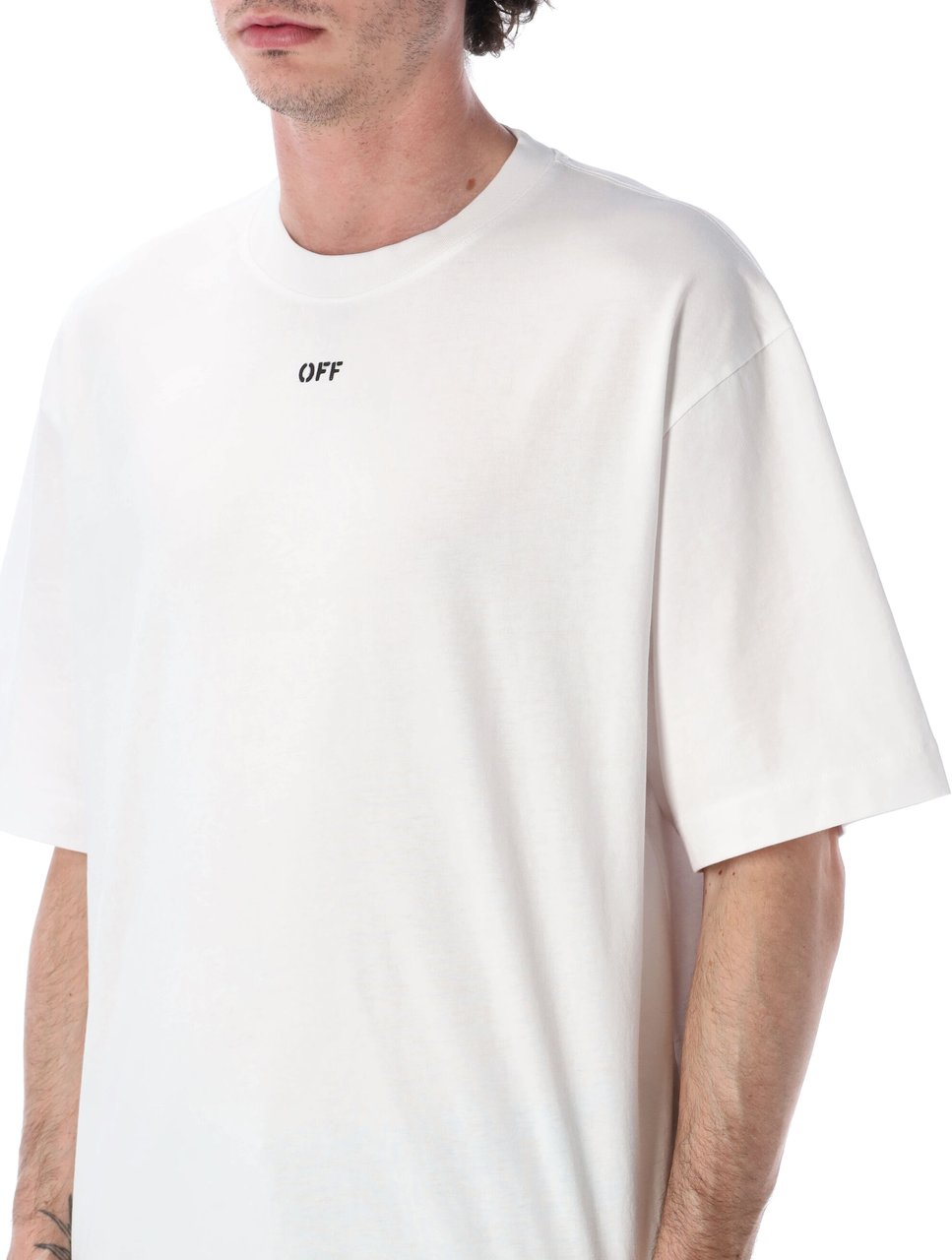 OFF-WHITE Chain Arrow Skate Tee Bianco Wit