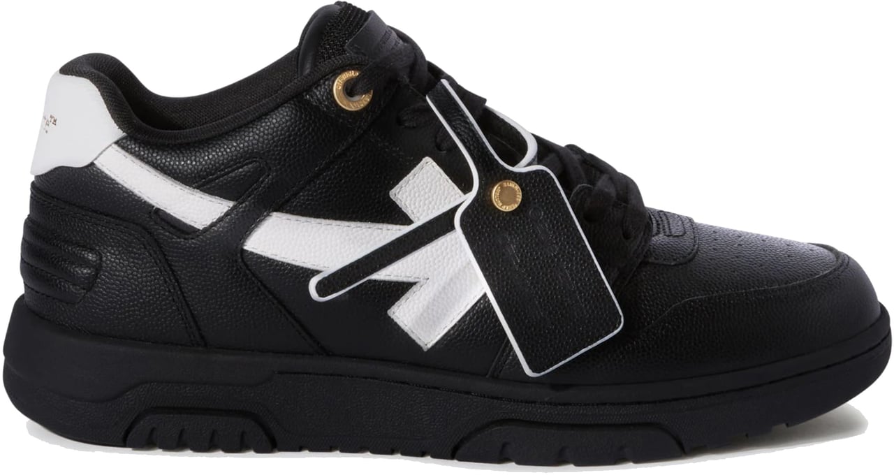 OFF-WHITE Off White Out Off Office Basket Leather Black Zwart