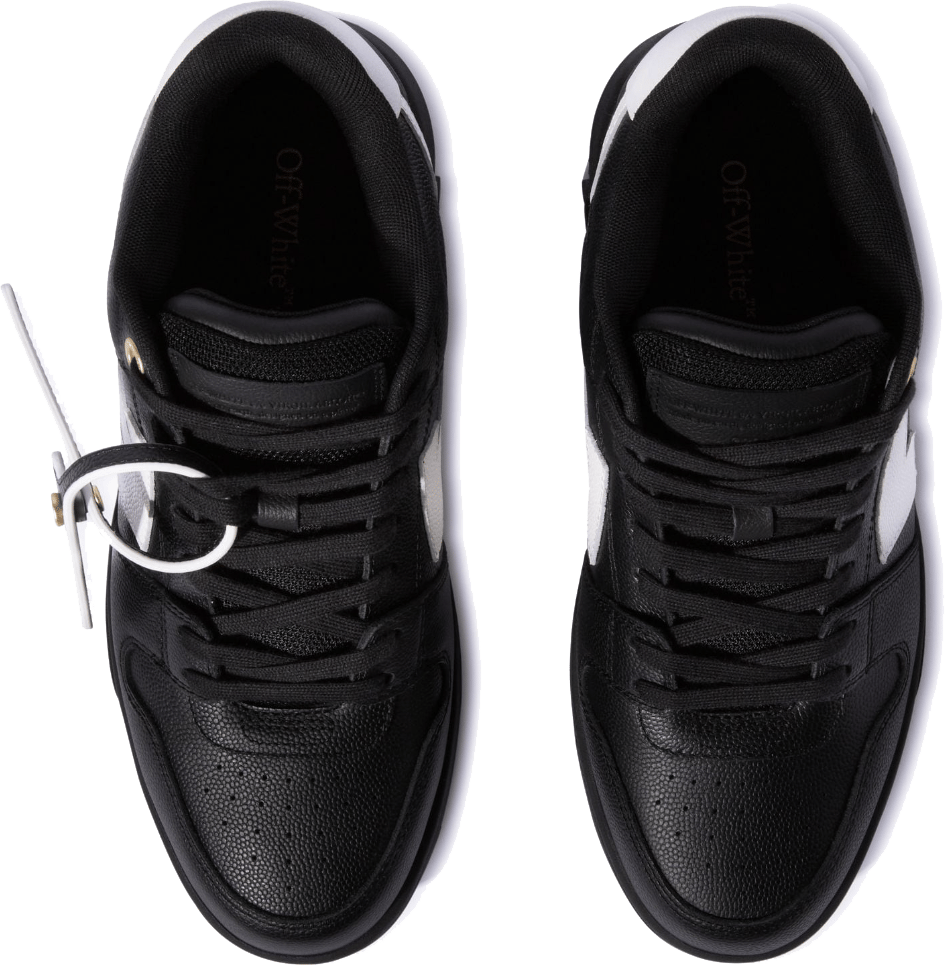 OFF-WHITE Off White Out Off Office Basket Leather Black Zwart