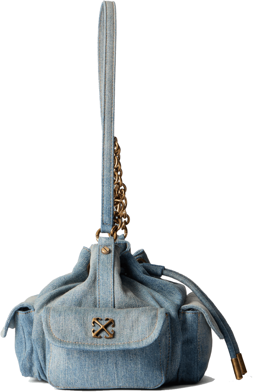 OFF-WHITE Off White Dumbo B Bucket Bag Denim Dirty Blue Blauw