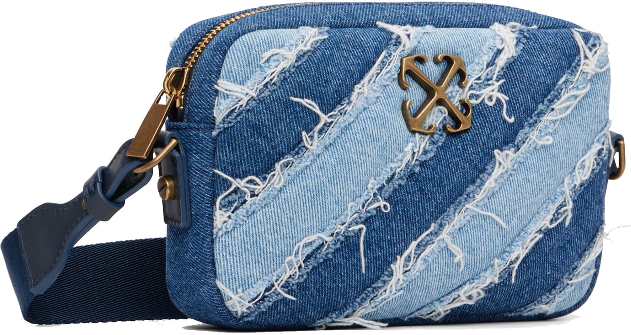 OFF-WHITE Off White Camera Bag Small Raw Blue Blauw