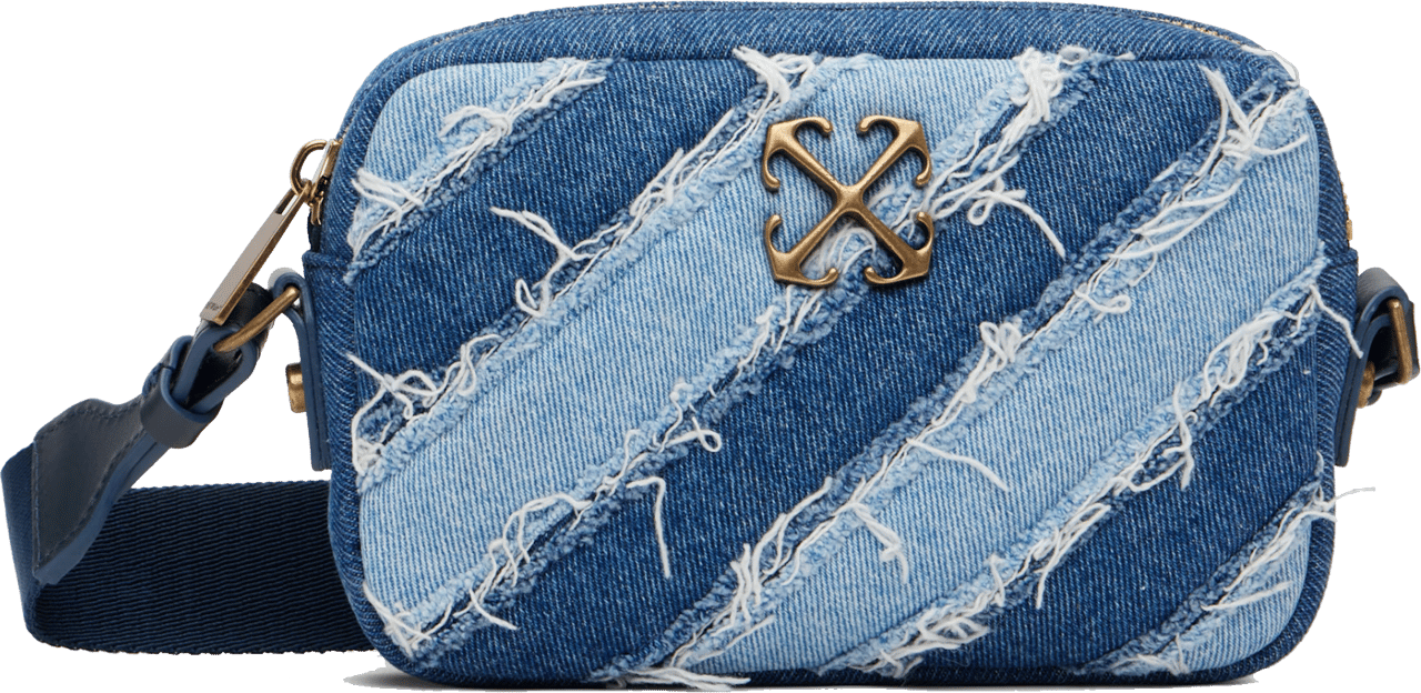 OFF-WHITE Off White Camera Bag Small Raw Blue Blauw