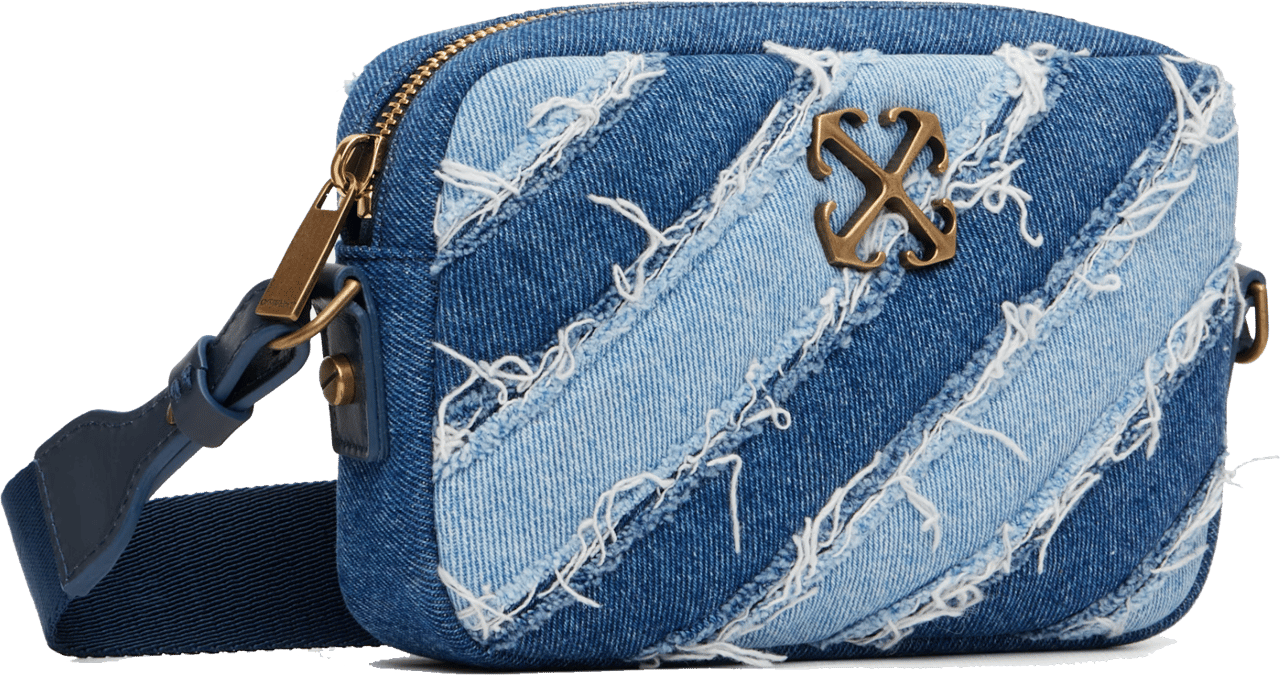 OFF-WHITE Off White Camera Bag Small Raw Blue Blauw