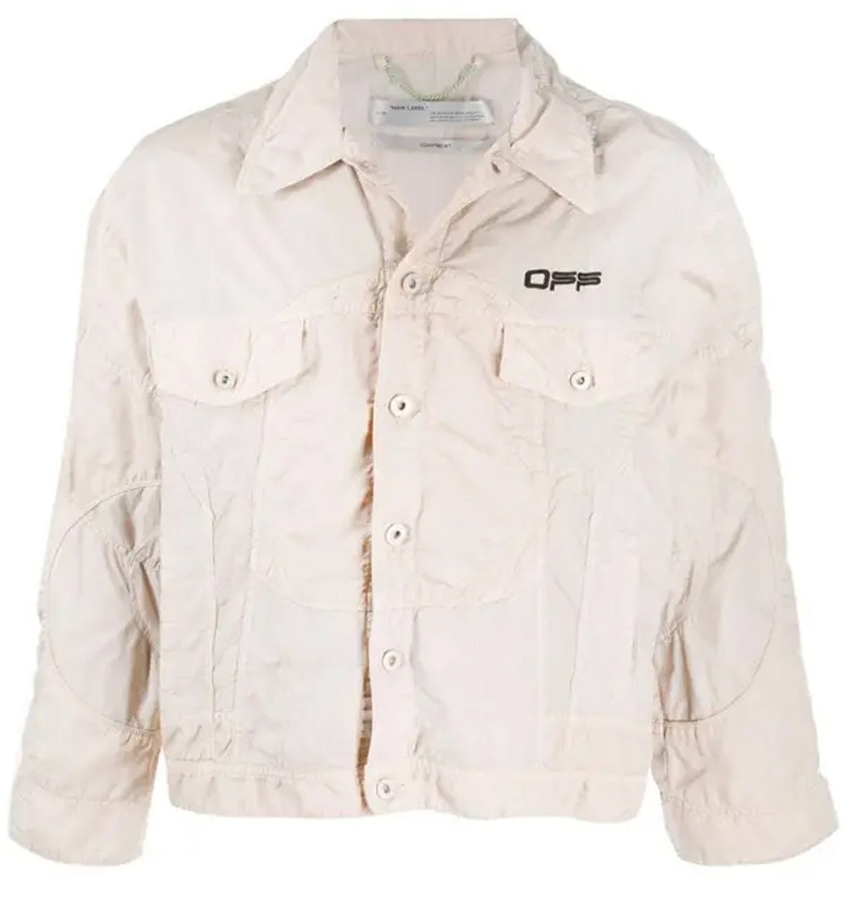 Off-White Logo Windbreaker Bomber Jacket Divers