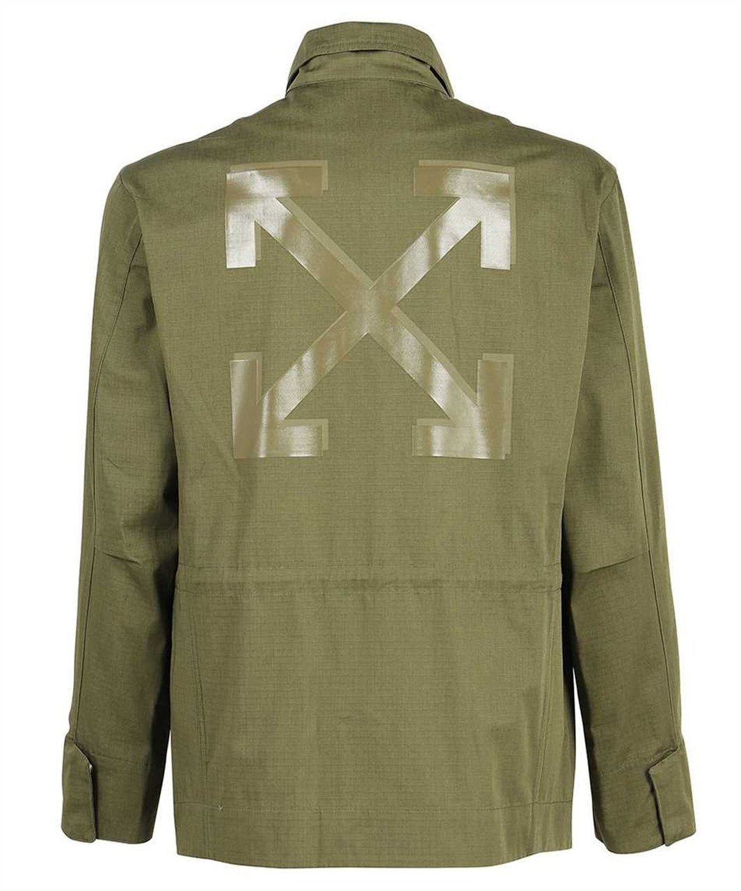 Off-White Arrow Field Cotton Jacket Groen