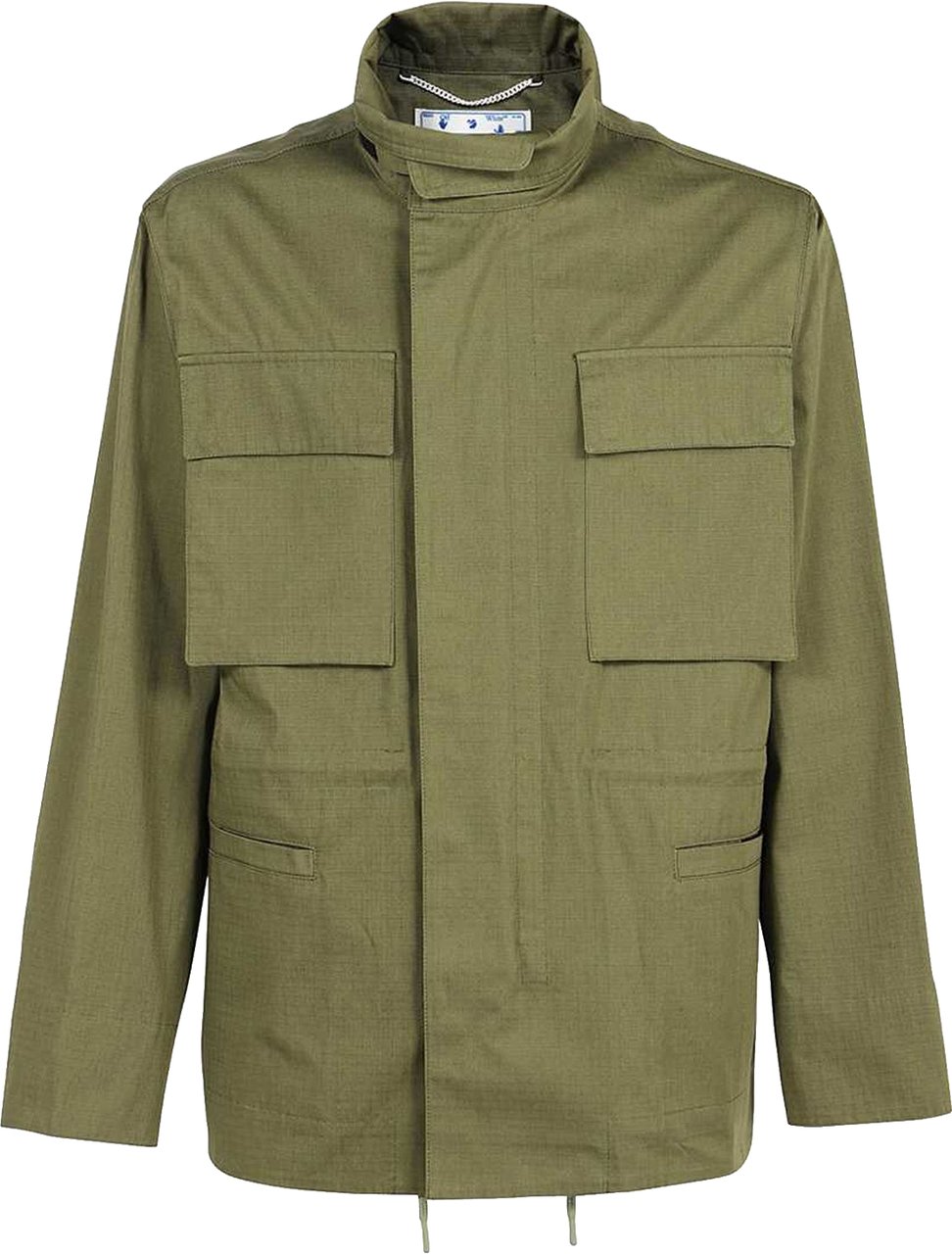 Off-White Arrow Field Cotton Jacket Groen