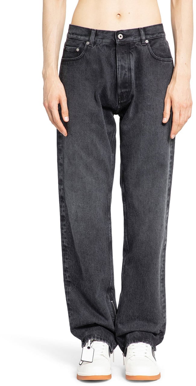 Off-White Washed denim JEANS Grijs