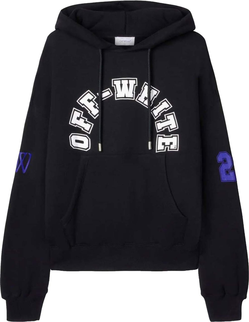 Off-White Hooded Sweatshirt Zwart