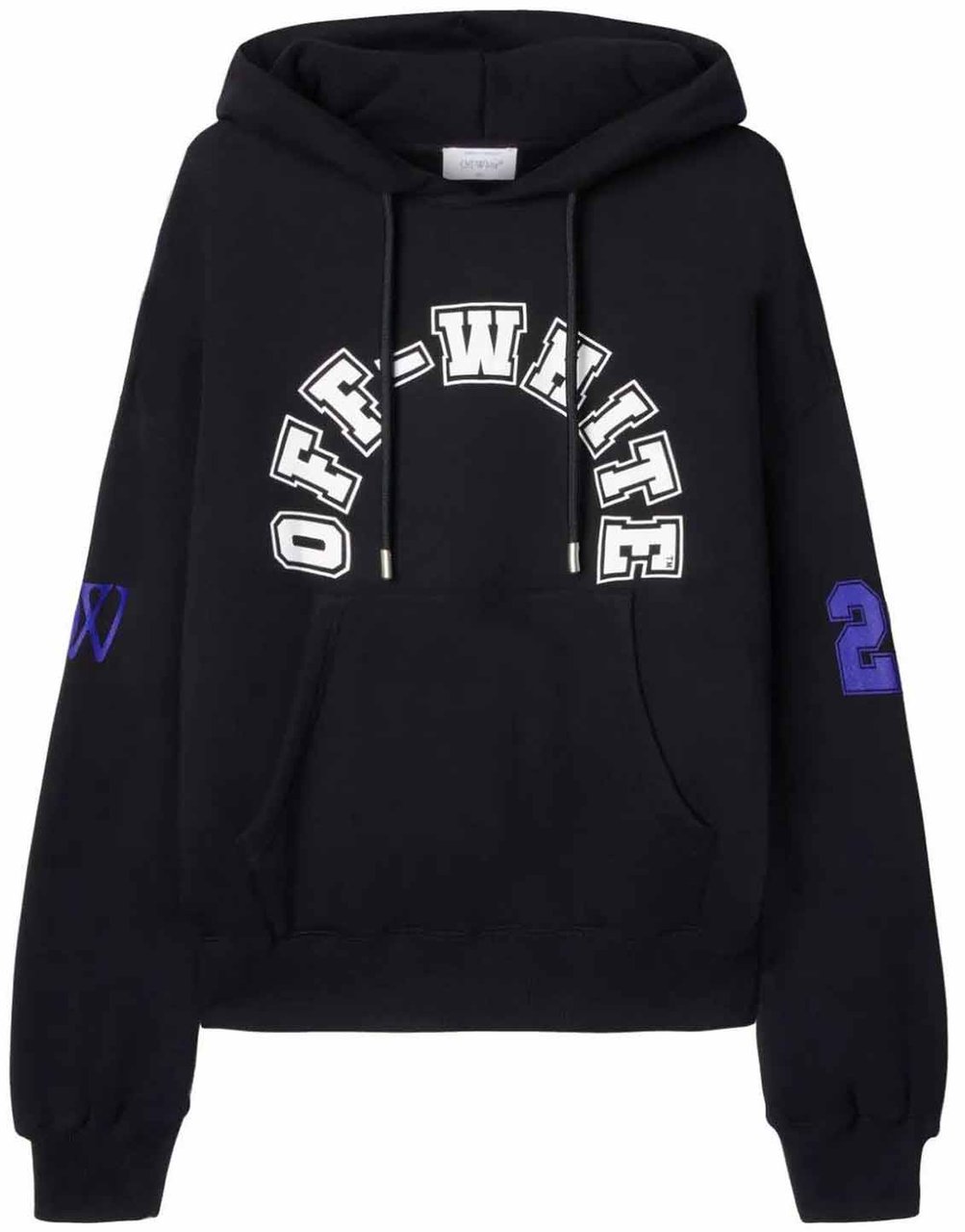 Off-White Hooded Sweatshirt Zwart