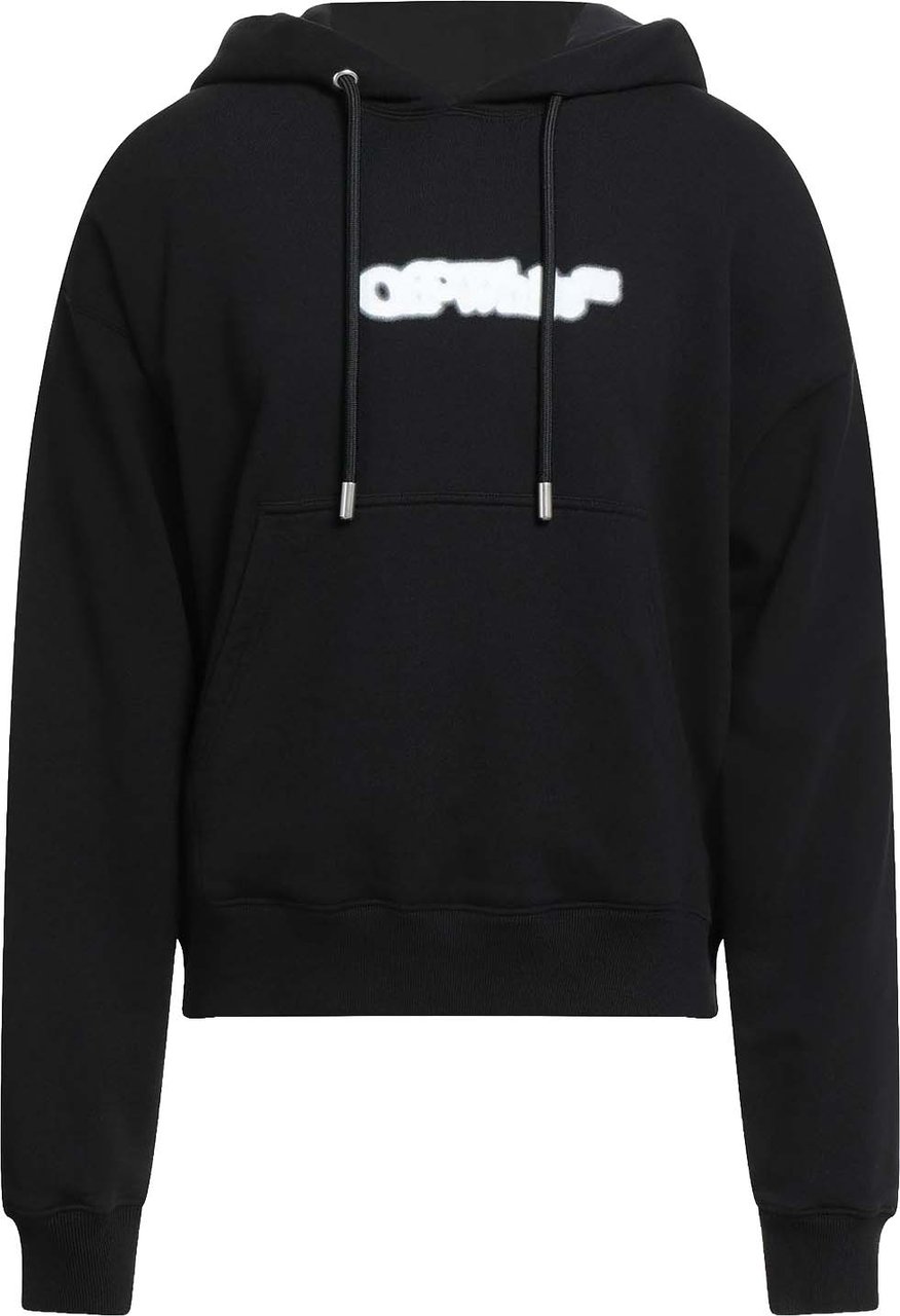 Off-White Hooded Logo Sweatshirt Zwart