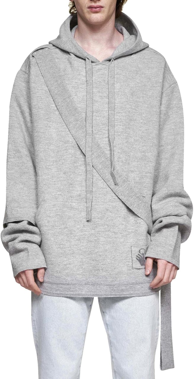 Off-White Wool Sweatshirt Grijs