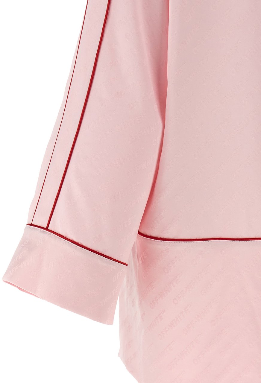 Off-White Multicolor Viscose Blouse Roze