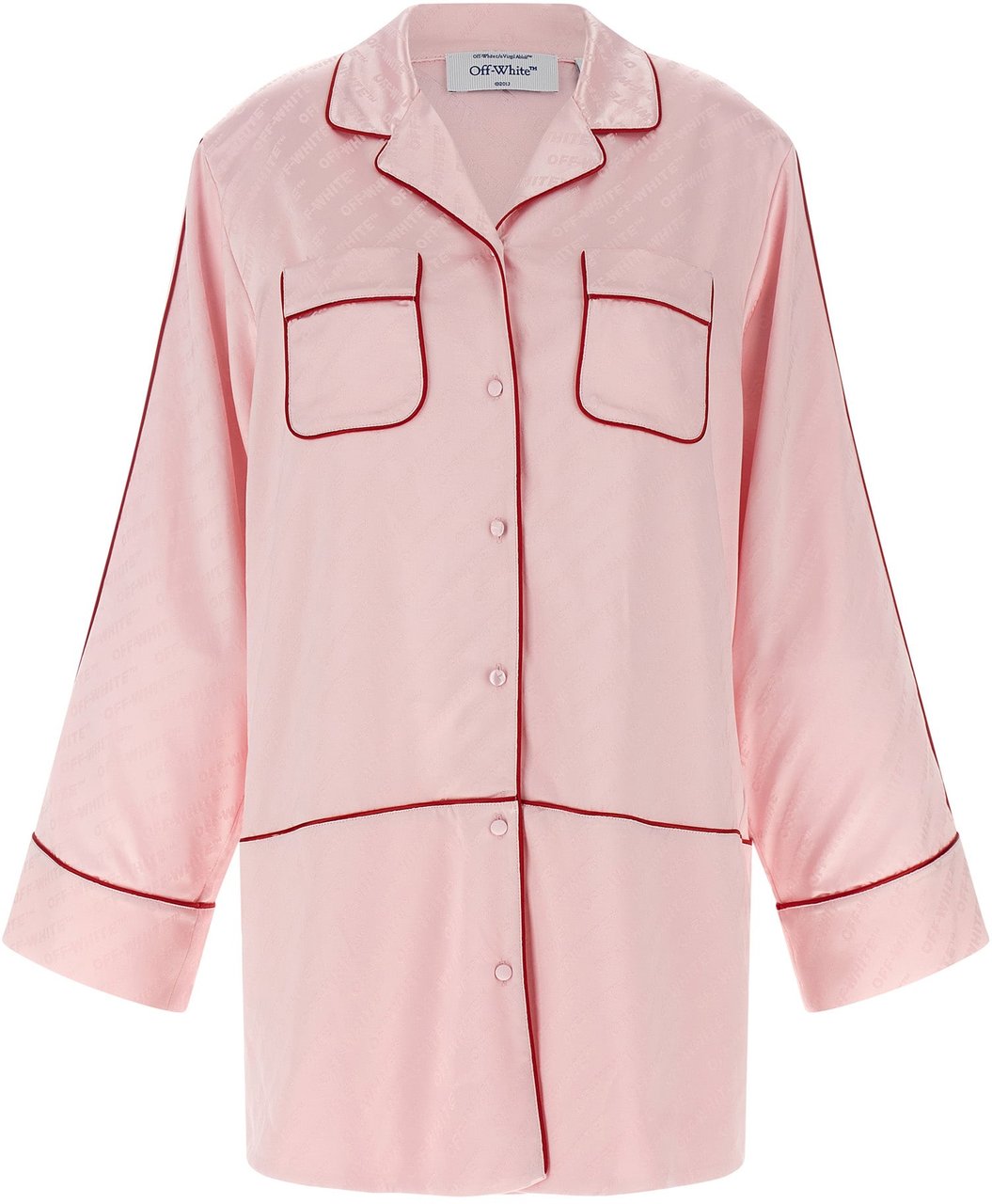 Off-White Multicolor Viscose Blouse Roze
