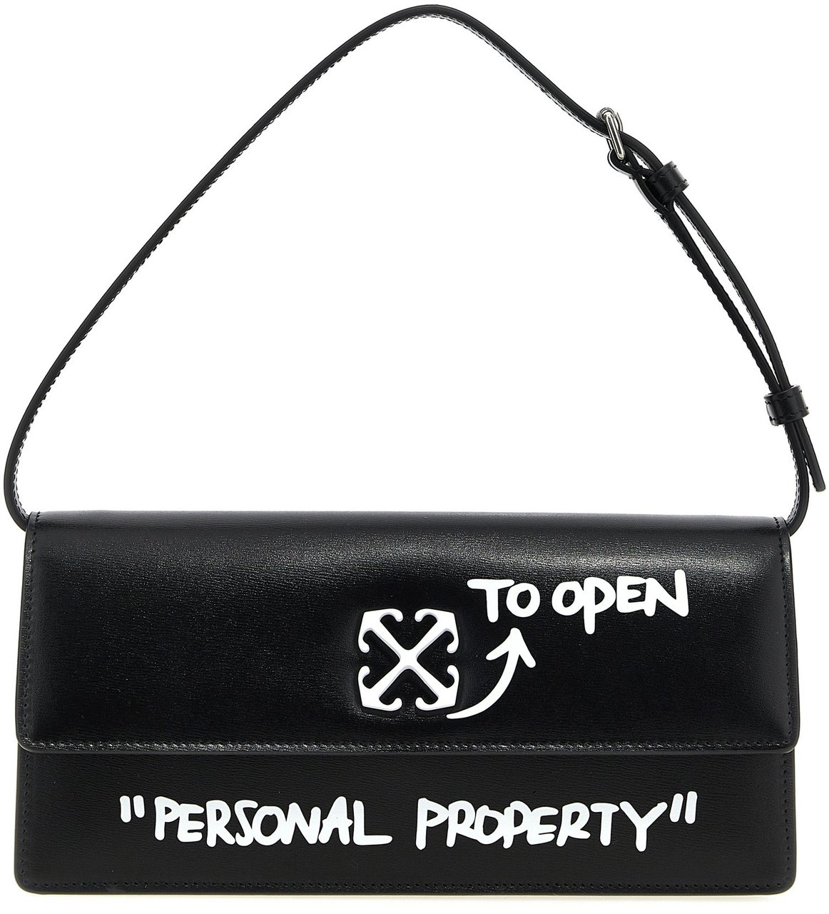Off-White Bicolor Calfskin Shoulder Bag Divers