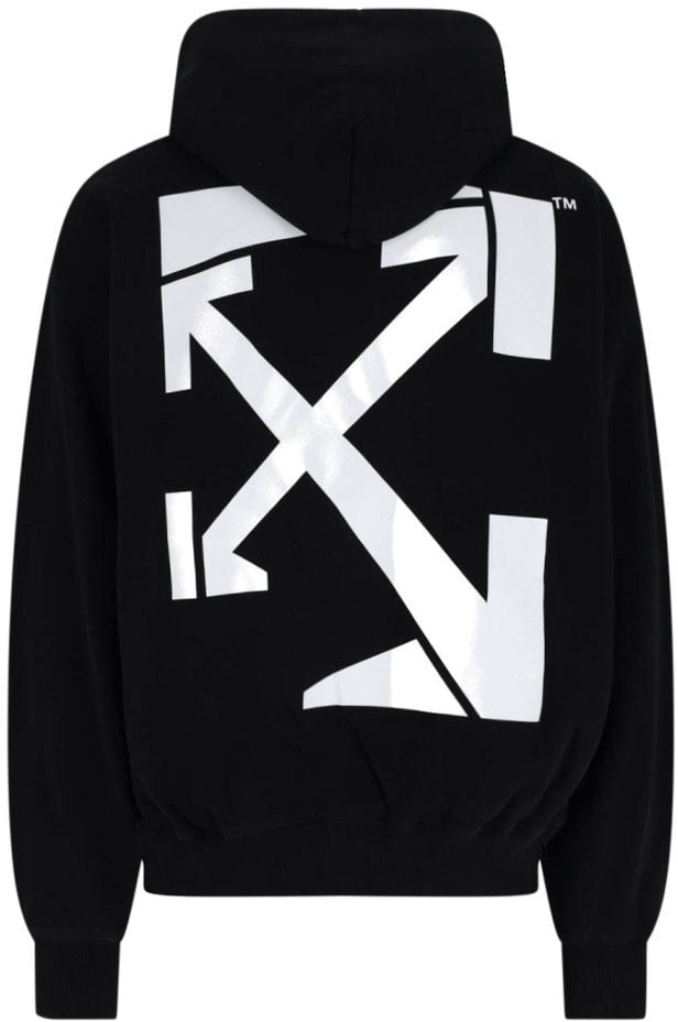 OFF-WHITE "Run Arrow Skate" Hoodie – Black Zwart