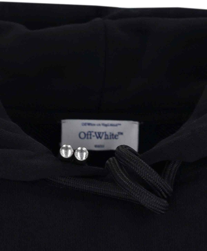 OFF-WHITE "Run Arrow Skate" Hoodie – Black Zwart