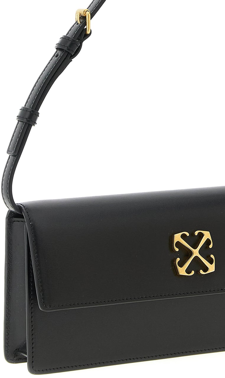 Off-White Black Polyester Shoulder Bag Zwart