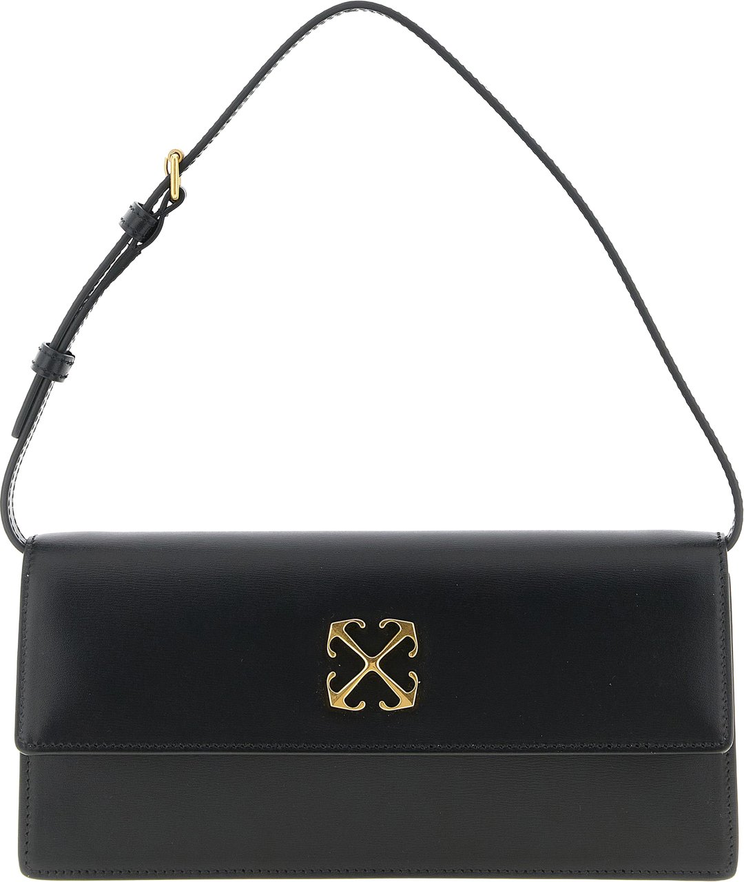Off-White Black Polyester Shoulder Bag Zwart
