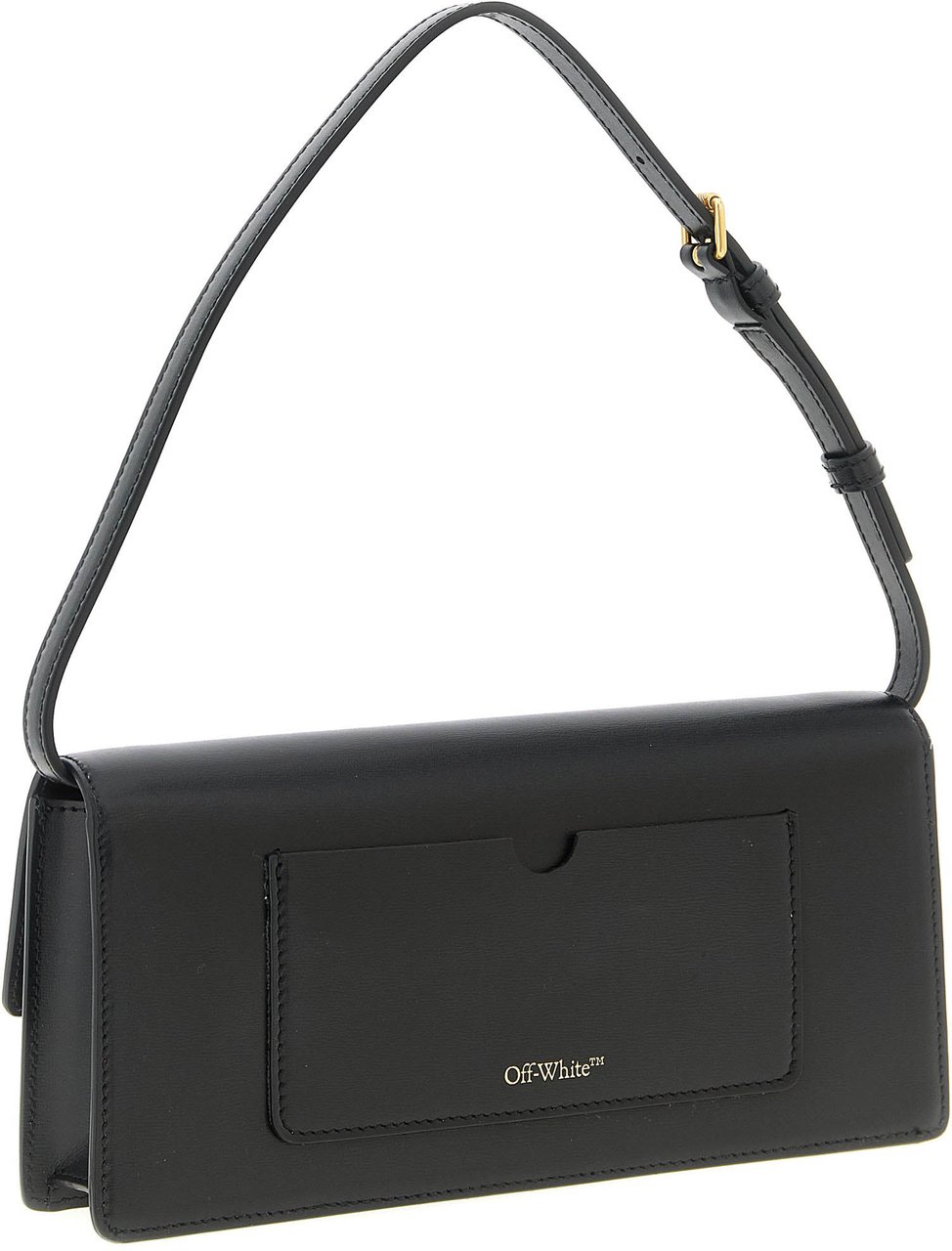 Off-White Black Polyester Shoulder Bag Zwart