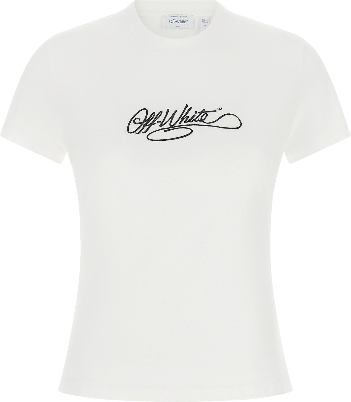 Off-White White Cotton T-Shirt Wit