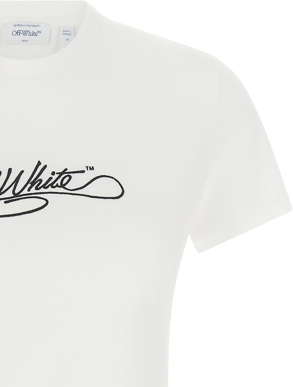 Off-White White Cotton T-Shirt Wit