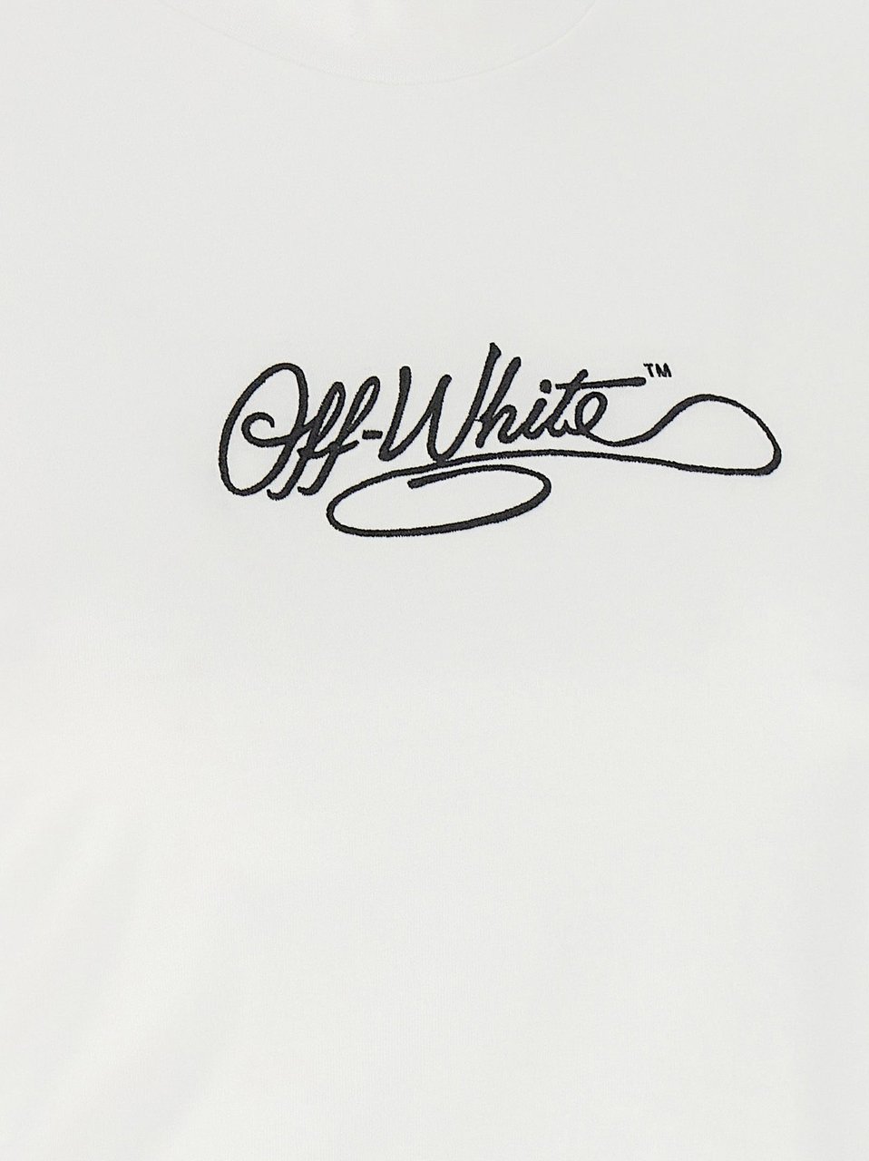 Off-White White Cotton T-Shirt Wit
