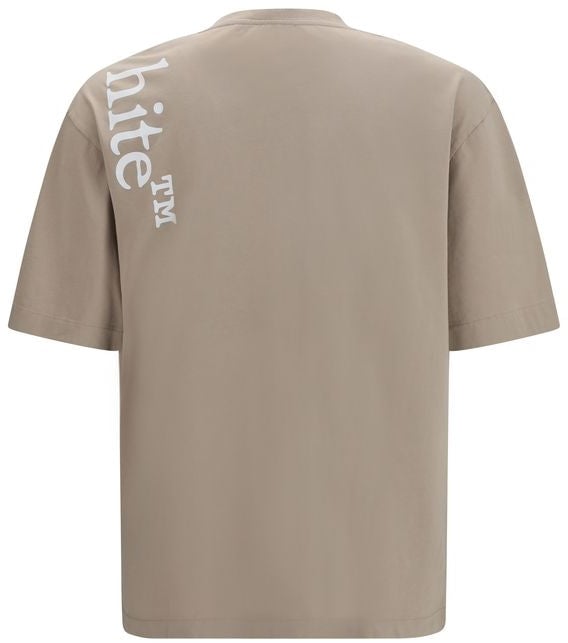 OFF-WHITE T-Shirts And Polos String Beige