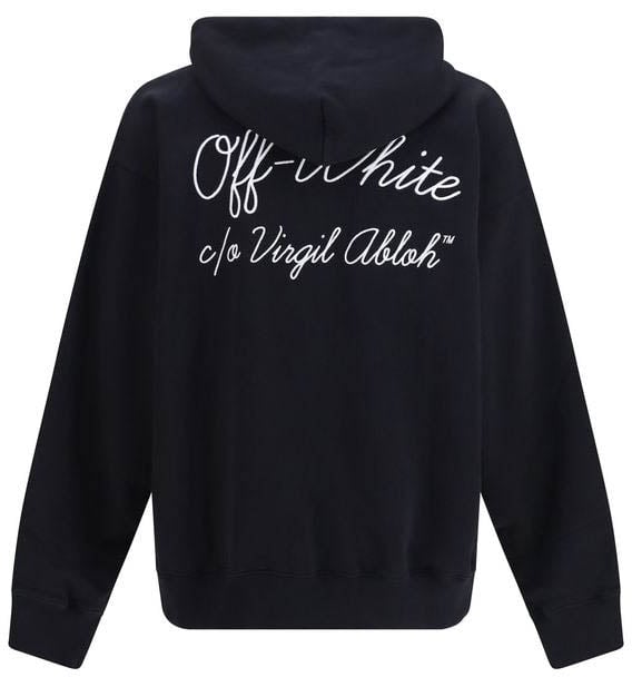 Off-White Black Cotton Sweatshirt Wit