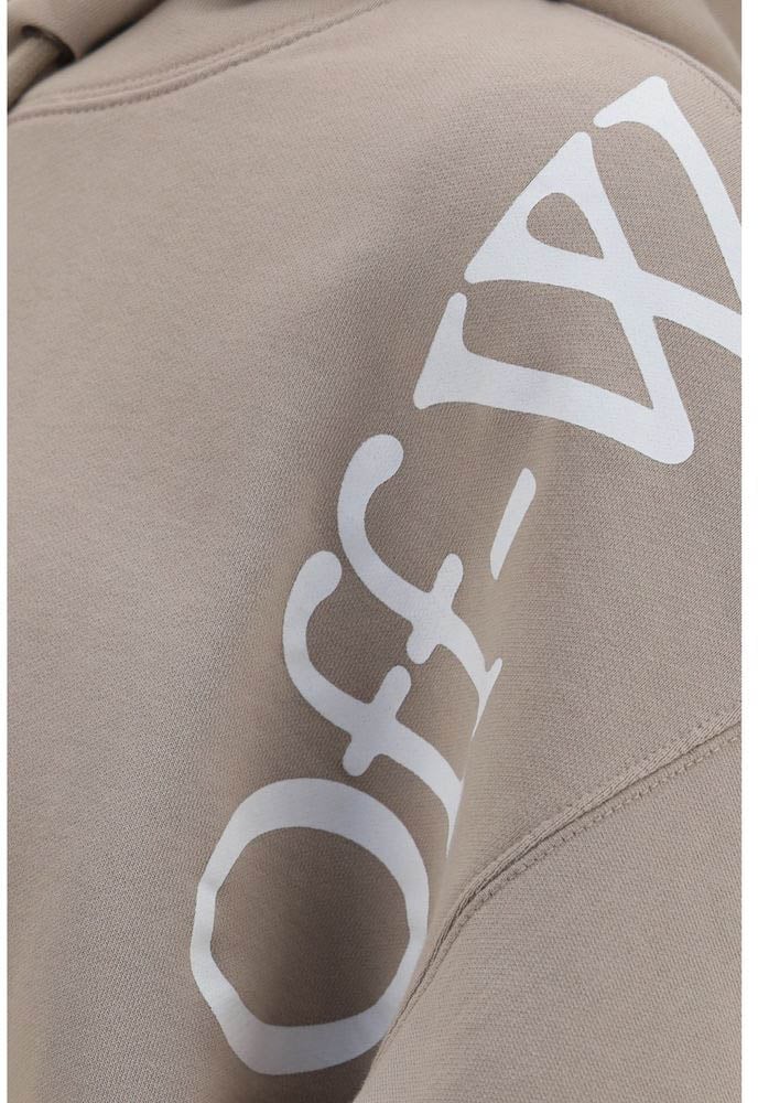 Off-White Beige Cotton Sweatshirt Beige