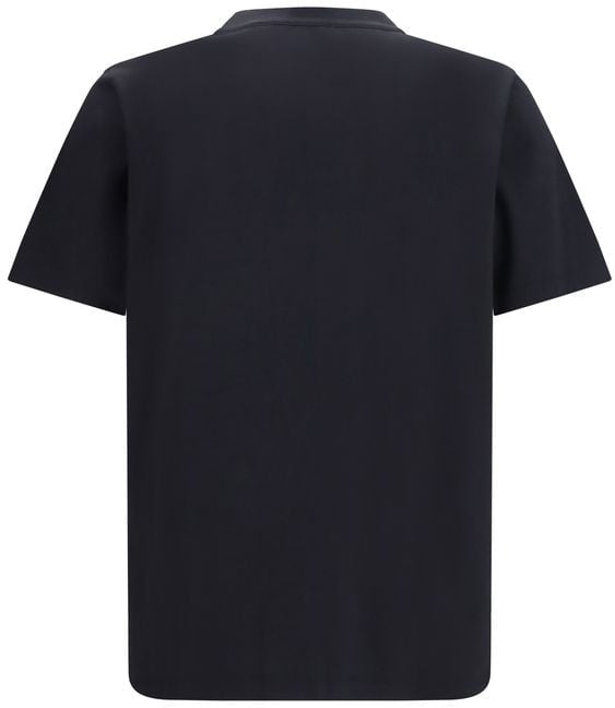 Off-White Black Cotton T-Shirt Zwart